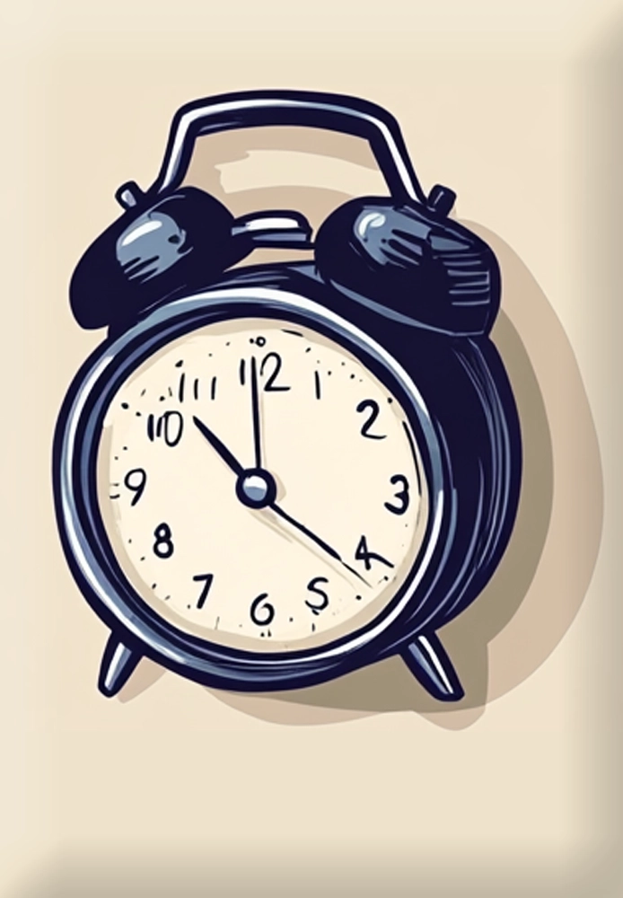 時短勤務の時計