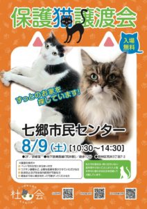 保護猫譲渡会in七郷市民センター